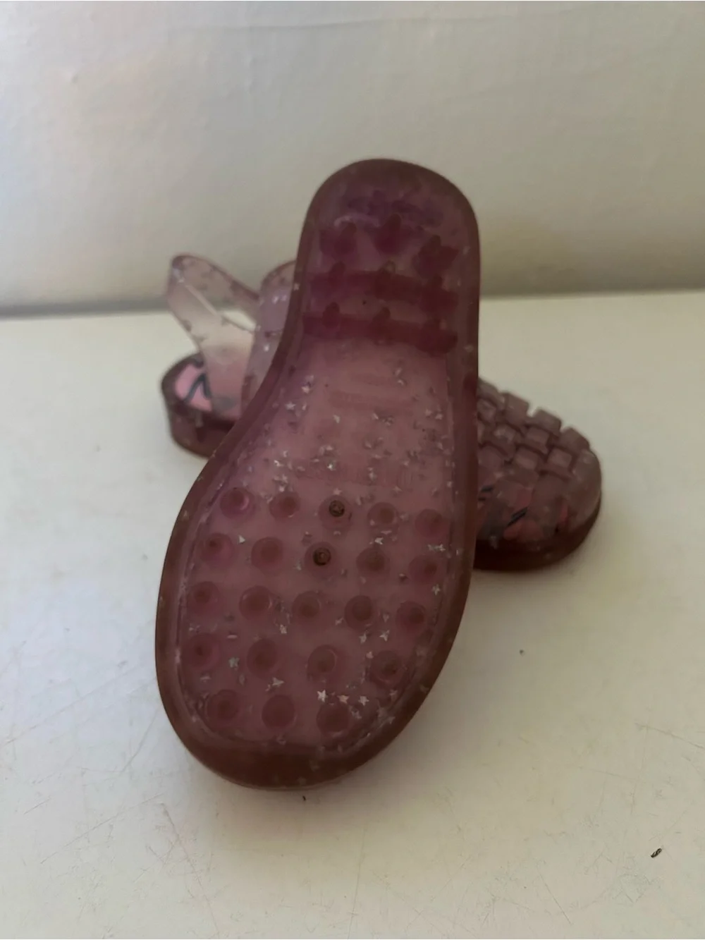 Mini Melissa Possession Shiny Elements Sandal Pink Star GlitterJelly